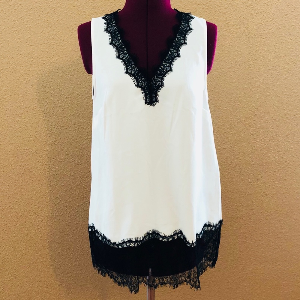 Micheal Kors Lace V Neck Top